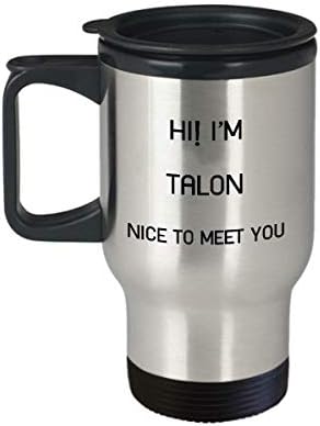 I'm Talon Travel canem Nome exclusivo Tumbler Presente para homens Mulheres 14oz aço inoxidável