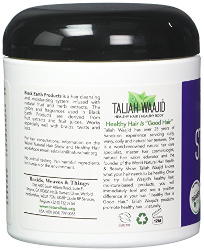 Taliah Waajid Black Earth Products A fórmula medicamentada fortalecedor, 6 onças