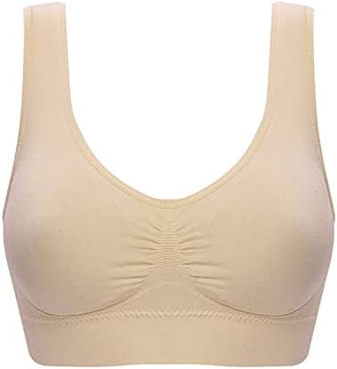 Womens Comfort Sport Bra Bra sem costura Strap treino ioga sutiã respirável sutiã todos os dias com almofadas removíveis S-6xl