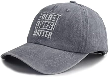 Capinho de beisebol da antiga Lives Matter, chapéu de pai de algodão retro de algodão antigo e bordado ajustável para homens