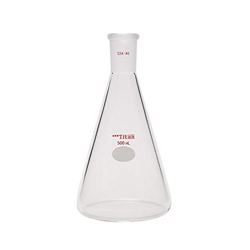Adamas-beta 1 peça Erlenmeyer Flask Resistente ao copo cônico 7/40 500ml Copo de medição Laboratório de química de química