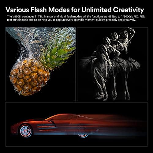 Câmera GODOX V860III-S Flash Speedlite Flash for Sony Câmera com Godox VB26 Substituição da bateria