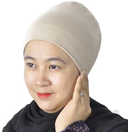 História de seda feita à mão Volumizador Hijab Turbante sob lenço de xale de chapéu de xale da cabeça de cabelos algodão