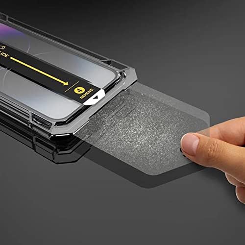 Protetor de tela Pro iPhone 14 com remoção de poeira Kit de instalação fácil
