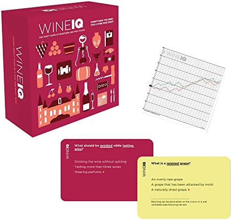 Helvetiq Wine IQ Party Game | Jogo de curiosidades para os amantes do vinho | Desafiando o jogo da equipe para a noite do jogo |