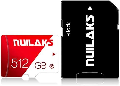 512 GB Micro SD Card de alta velocidade Classe 10 cartões de memória para smartphone, câmera, tablets e drones