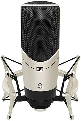 Sennheiser mk4 set condensador cardióide Microfone de diafragma grande com mks4 shockmount