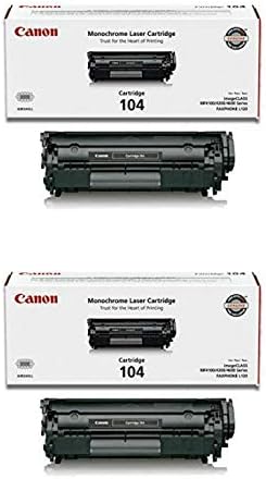 Canon 104 Cartucho de toner original, preto, 2 pacote