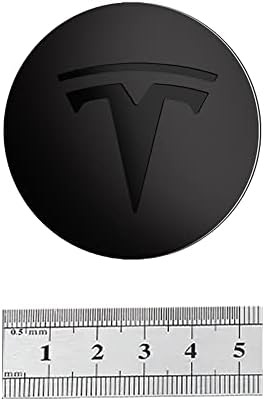 Peslive Tesla Wheel Hub Caps Center Tampa do logotipo do Modelo Y Modelo 3 56mm 2,2 '' Tampa de cubo 4pcs