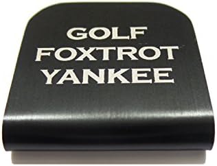 Moral tags tags de golfe foxtrot yankee hat clipe para tampas táticas