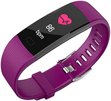SDFGH Activity Tracker Watch With Freqüência cardíaca Monitor de pressão arterial Smart Bracelet Band com o Pedômetro de Calorias de Pedômetro para Crianças Mulheres, Purple