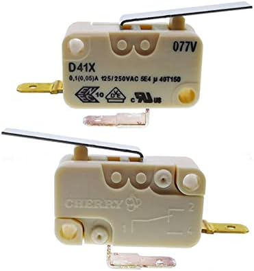 Larro Rocker Switch 5pcs D41X Micro-Switch D41 0,1A250V 125-250VAC 5E4 40T150