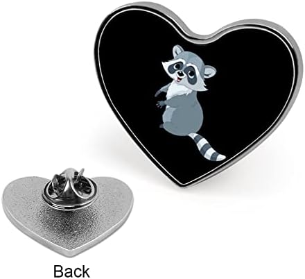 Cartoon cartoon Raccoon Heart Lapeel Pin Art Distrannte