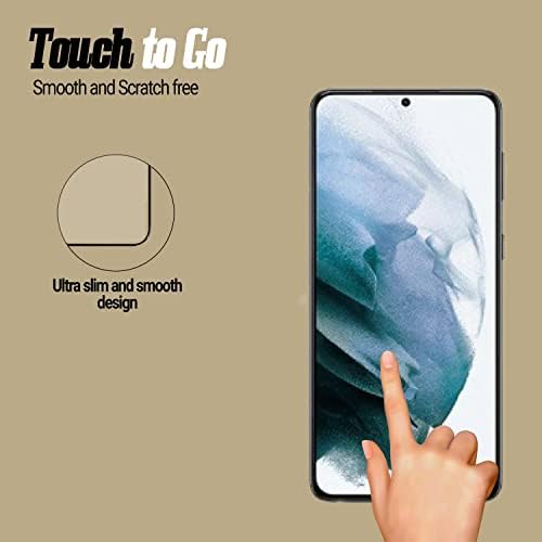 Lajwa [2 pacote] Protetor de tela para o Samsung Galaxy S22 mais 5g de vidro temperado, desbloqueio digital, dureza 9h,
