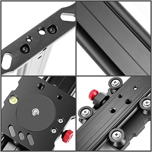 Newer Aluminum Loy Camera Track Slider Video Stabilizer Rail com 4 rolamentos para câmera DSLR DV Video Video Camer Film