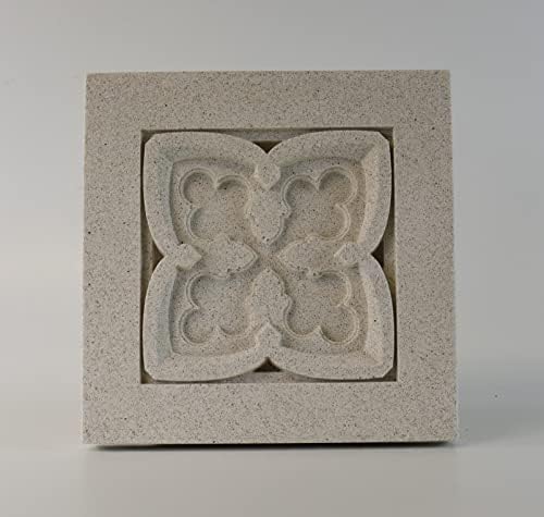 O Pineapple Grove projeta o ornamento de placa de ladrilhos 3D de alívio do BAS Sculpted Bas, pedra fundida sólida, design
