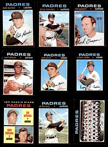 1971 Topps San Diego Padres Set San Diego Padres Ex+ Padres