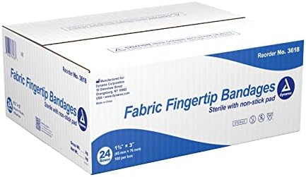 Bandagem adesiva, Fingertip de tecido 1.75 x 3, st, caixa/100