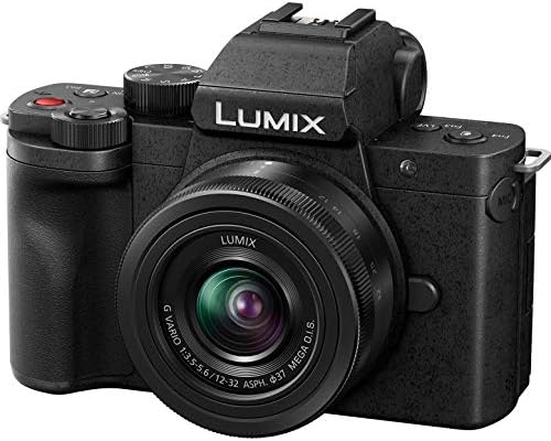 Panasonic DC-G100KK Lumix G100 Câmera de Vlogging 4K sem espelho com 12-32mm F3.5-5.6 Facar