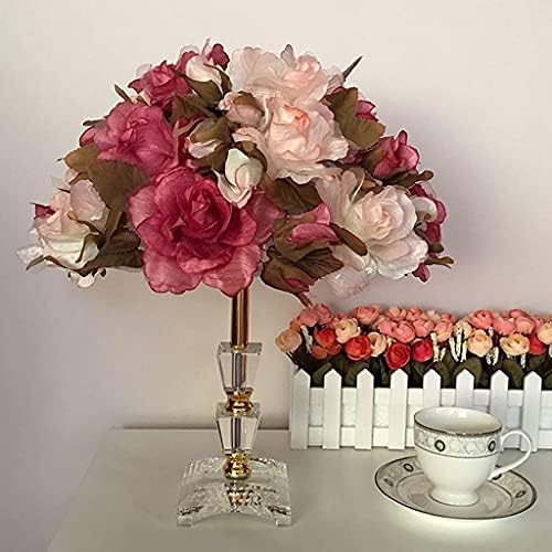 Zlxdp rosa flor flor de cristal lâmpada de casamento presente de casamento criativo Princesa sala de casamento