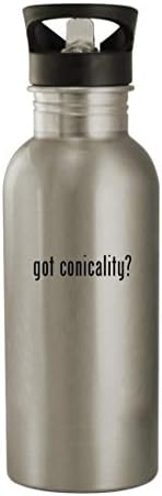 Os presentes de Knick Knack têm conicalidade? - 20 onças de aço inoxidável garrafa de água, prata