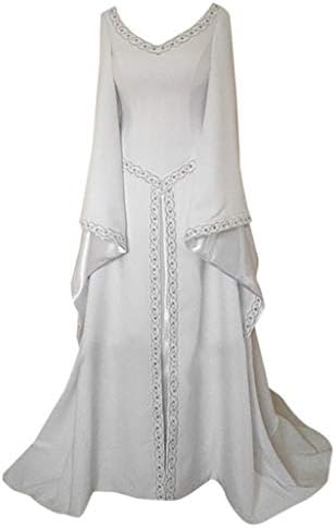 Vestido maxi gótico para mulheres lanterna manga vestido medieval sainte vestido vintage vestidos longos role vestido vestido de cosplay