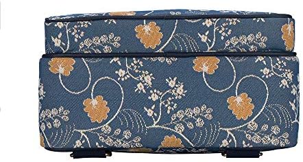 Signare Tapestry Backpack Purse for Women Computer Backpack Bookbags para mulheres com Jane Austen Blue Design