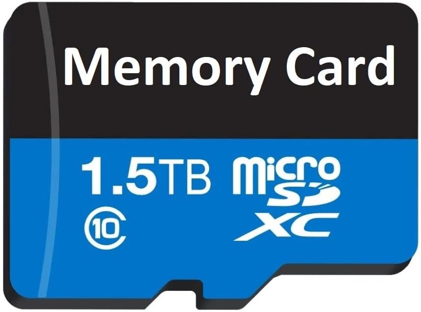 Micro -MicroSDXC de 1,5 TB cartão de memória com Adaptador Classe 10 Micro Card 1 TB + para telefones Android/PC/Computador/Câmera