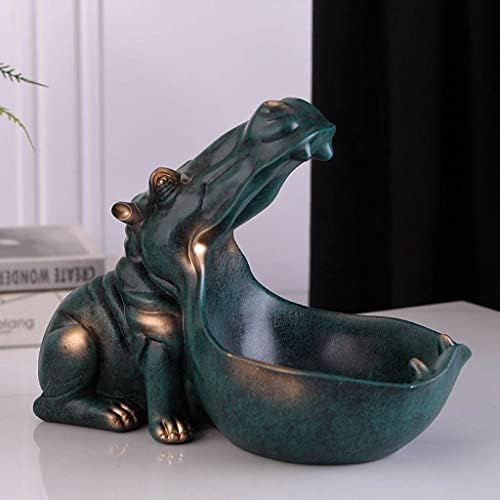 Antwax Candy Dish Resina Hippopotamus Caixa de armazenamento da estatueta Modern Art estátuas de arte para decoração para