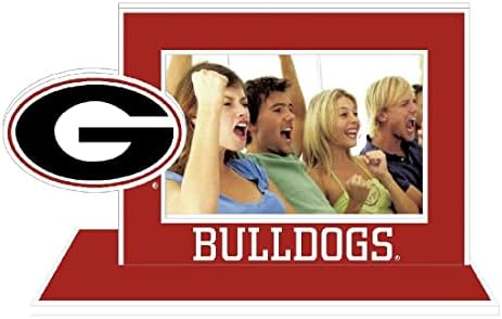 CHOGO DE COLOR Georgia Bulldogs 4''x6 '' Stand Photo Frame, vermelho