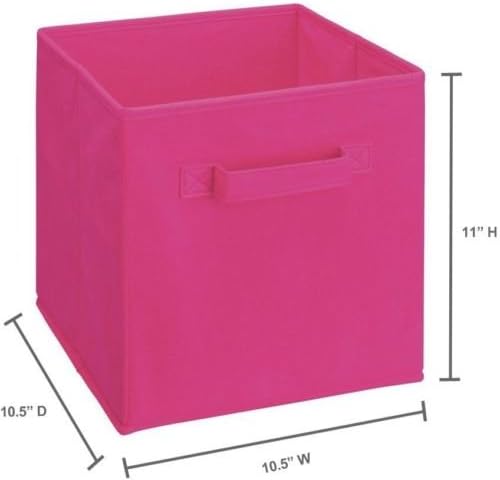 Ressortir res-dygr04-2 tecido dobrável 2 pacotes de gavetas de armazenamento, rosa