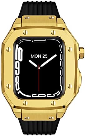 Houcy liga de relógio Strap para Apple Watch Series 7 6 5 4 SE 45mm 42mm 44mm Modificação Mod Kit Relógio Strap