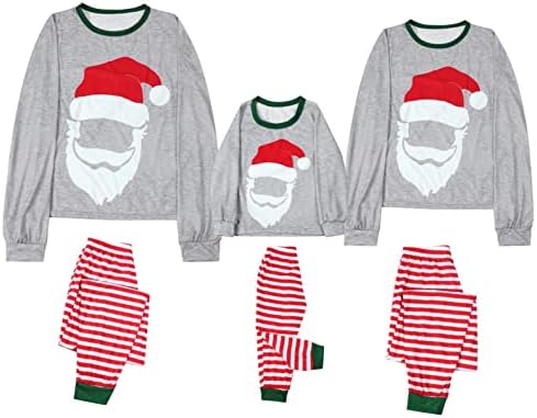 Pijama da família Bottoms Combation Christmas Family Christmas Pijamas Combinando Pijamas de Natal em família com animais de estimação