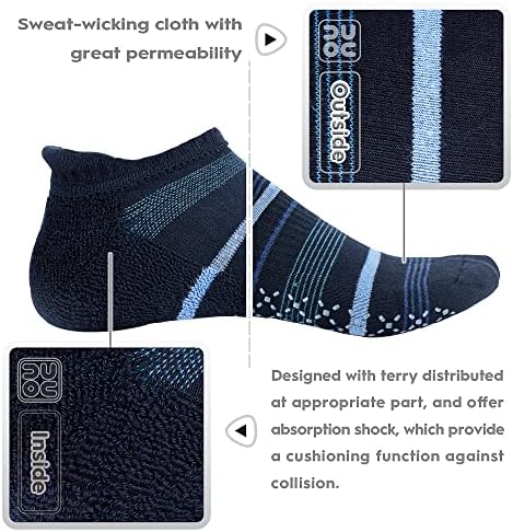 UNENOW Unisex On Slip Slip Socks com almofada para ioga, Pilates, Barre, Home e Hospital