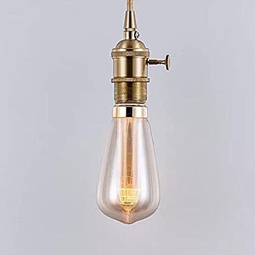 E26 Edison Filamento vintage Bulbos ST64 âmbar lâmpada de vidro, lâmpadas brancas de tonalidade de ouro antigo para loft Coffee Bar Restaurant Kitchen Home Light Feltures Pack de 2