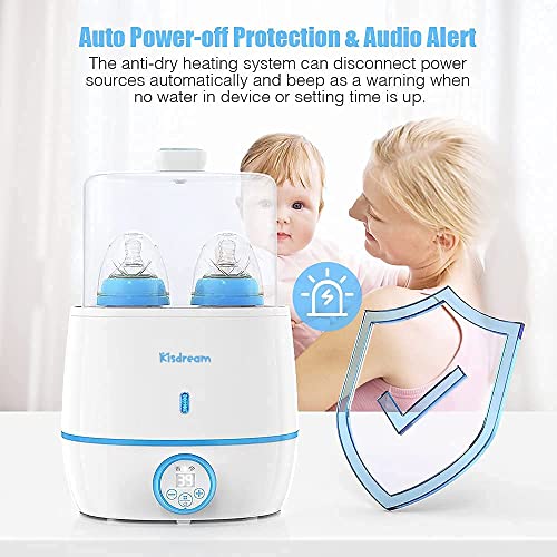 Baby Bottle - Baby Bottle Aquexer: Double Bottle Aquexer Fast Milk mais quente para a alimentação ou fórmula do leite materno com o timer LCD Display Recruil de controle de temperatura preciso e mantenha o aquecimento do bebê BPA sem BPA