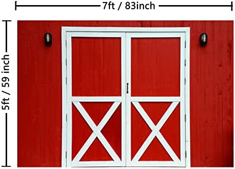 7 × 5 pés de capa de cowboy ocidental prancha de madeira vermelha de madeira rústica por porta de madeira rústica porta