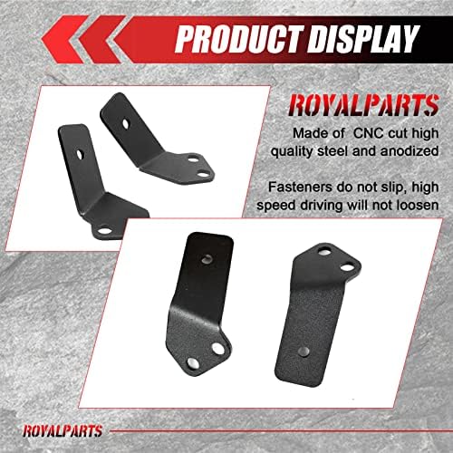 Suportes de montagem do pilar lateral RockyParts compatíveis com UTV 2014-2019 Polaris RZR XP 900 1000, suportes de
