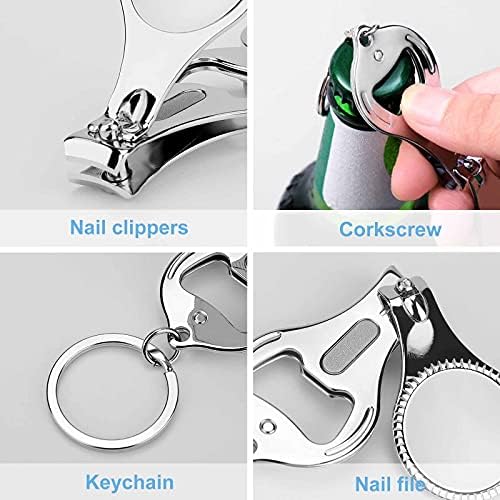 Jolly Roger Pirate Skull Clipper Cutter Portable Metal Cutter com arquivo de unhas para homens Mulheres