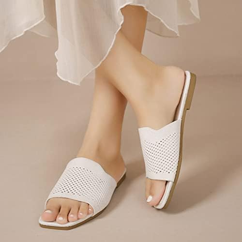 SNGSHJ Mulheres deslizam sandálias planas Moda Moda Summer Mulheres chinelas de fundo plano Sandálias de verão abertas de verão