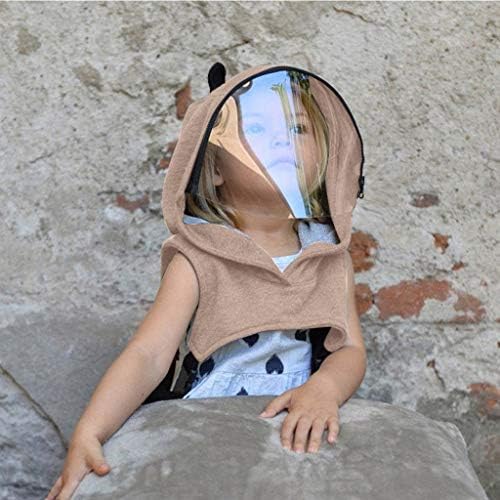 Criança de chapéu com capuz de rosto claro protetor de proteção clara com escudo à prova de poeira crianças respiráveis