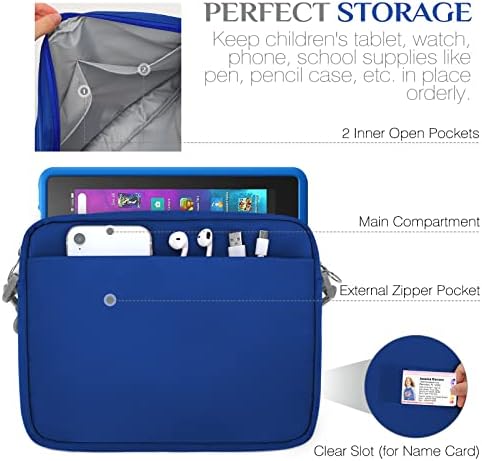 MOKO Saco de manga para comprimidos de 12,9 polegadas, cobertura de caixa de armazenamento Tampa de tablet se encaixa no iPad Pro