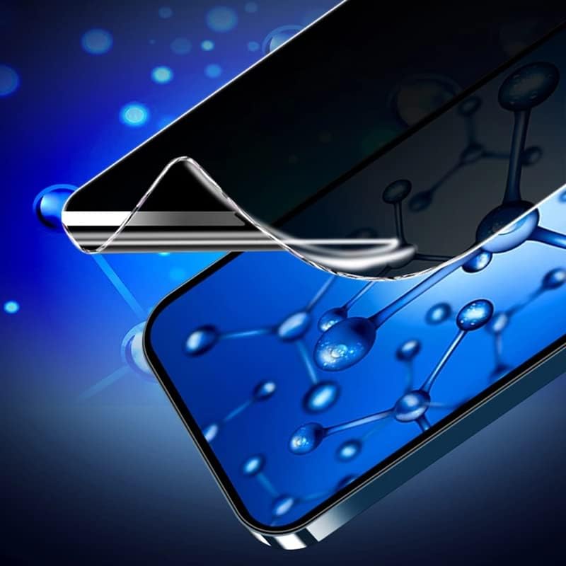 LXEEOLX [Protetor de tela de hidrogel de privacidade 2PCS para iPhone X/XS, Nanotecnologia de alta sensibilidade Soft TPU Hydrogel