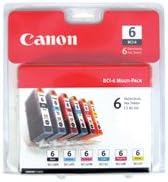 CANON BCI-6 6 Multi Pack compatível com IP8500, IP6000D, i9900, i9100, i960, i950, i900d, S9000, S900, S830D, S820D,