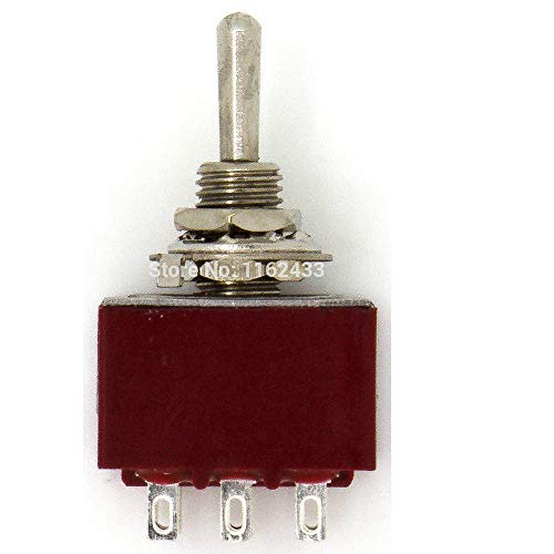 5pcs/lote mts -303 diâmetro perfurado de 6 mm de 9 mm 9 pinos ON - OFF - ON 3PDT 3 Posições alternam o interruptor