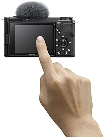 Sony Alpha ZV-E10-APS-C Câmera de vlog sem espelho intercambiável APS-C-Black w/E 15mm F1.4 g APS-C Lentes de grande