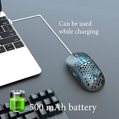 RGB Bluetooth Gaming Mouse Silêncio leve Silêncio Sem fio