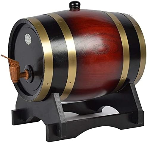 Distribuidor de barril de uísque de sobriedade, Oak envelhecida em casa Decanter de barril de uísque para vinho, espíritos, cerveja e licor, 5L, fabricante de saquê de uísque