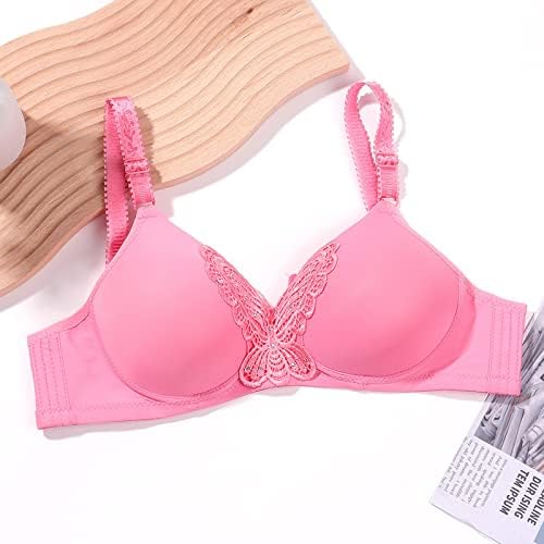 Wybaxz Ultimate Lift Bra No aço anel fino fino feminino sutiã cor sólida decoração bordada respirável reúne roupas íntimas com conforto