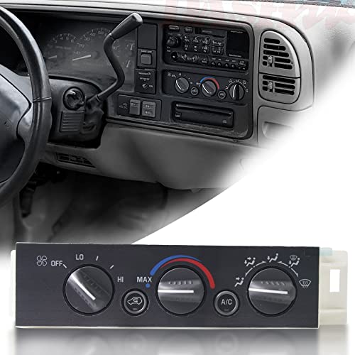 Controle climático do aquecedor AUMTONI A/C 599-007 Compatível com Chevrolet & GMC C1500/C2500C3500/K1500/K2500/K3500 1996-2002,